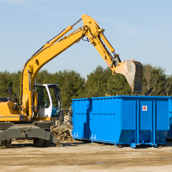 what size residential dumpster rentals are available in Moncks Corner South Carolina